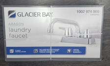 New Glacier Bay Aragon 4 in. Centerset 2-Handle Laundry Faucet Chrome