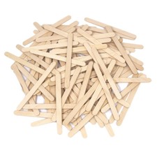 Wooden Craft Popsicle Sticks, Natural, 4-1/2-inch, 100-piece