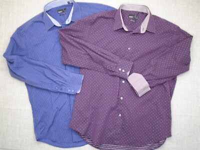 quieti dress shirts Quieti Performance Navy Floral Print, Short Sleeve Woven Shirt