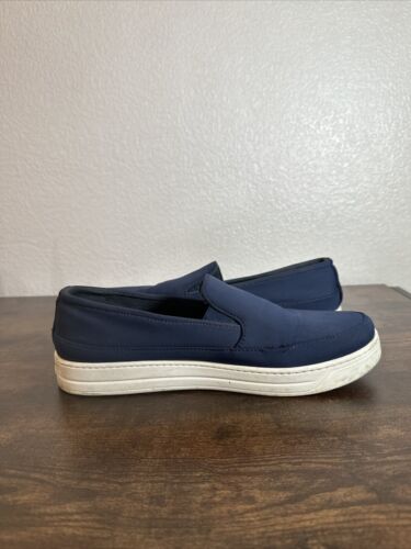 Prada Unisex Slip On Navy Sneakers Logo UK 6 EU39 K07 - Picture 8 of 15