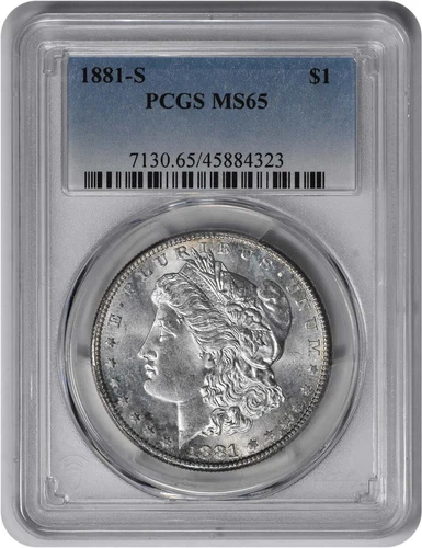 1881-S Morgan Silver Dollar MS65 PCGS