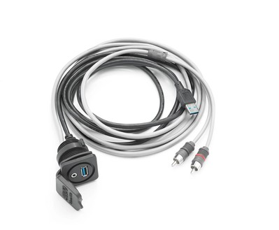 Clarion CMCUSB/3.5MMPNL Panel-Mount Audio and USB Combo Jack