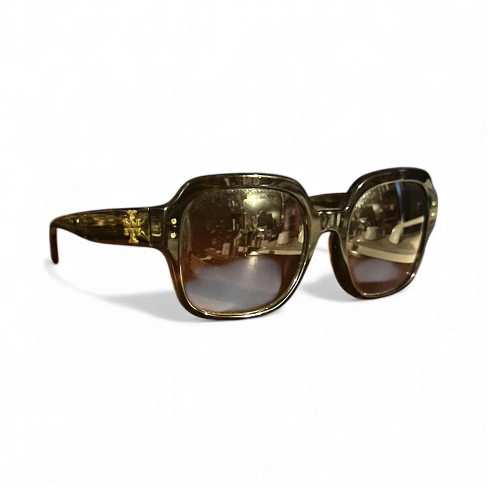 Gafas de sol Tory Burch TY 7143U 1728/13 marrón tortuga dorado logotipo Foto 2 de 4