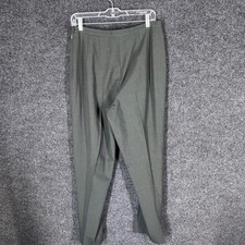 Unbranded Dress Pants Men M Gray Mid Rise Pleated Straight Zipper Classic