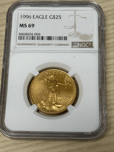 1996 $25 Gold Eagle NGC MS 69 