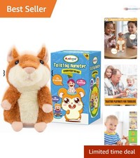 Delightful Talking Hamster Plush - Perfect for Birthday and Valentine  s Gifts