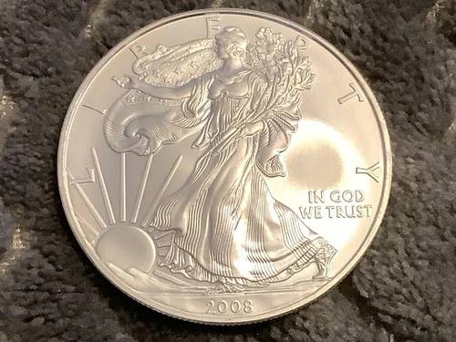 2008 American Silver Eagle 1 Oz .999 Fine Silver. Very Nice Condition