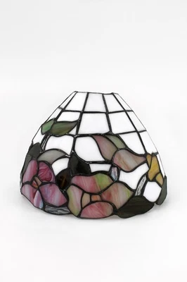 Tiffany Art Wandleuchte Lampe 26 cm breit halbrund - Bild 1 von 4