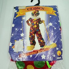 Rubie's 2 Piece Clown w/ Polka Dots, Child Costume Size Small 4-6 - NEW