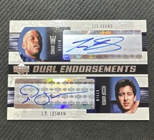 Upper Deck 2004 Dual Endorsements Autograph Lee Evans J.P. Losman Buffalo Bills