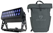 American DJ ADJ UV LED BAR20 IR DMX Bar Wash Blacklight w/Remote Laptop Bag