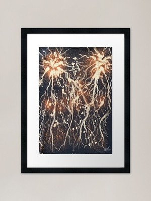 Bleach Lightning Gerahmter Kunstdruck Gerahmtes Wandbild Poster Leinwanddruck Bild