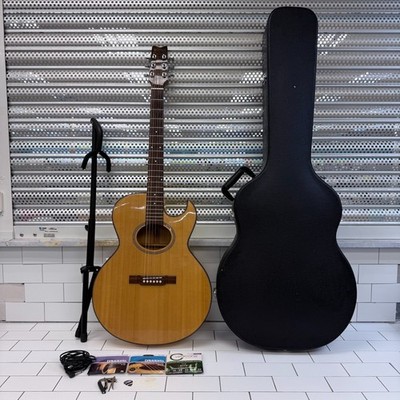 Washburn Acoustic Electric Guitar EQ300 Hard Case Accessories Tested & Works