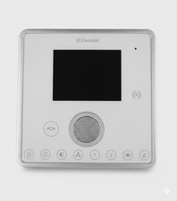 comelit 6101w monitor planux + 6114c staffa sistema simplebus