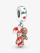 Pandora Christmas Gingerbread Man Dangle Charm 799637C01