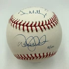 Derek Jeter & Don Mattingly Yankees Captains Multi Signed Baseball JSA COA