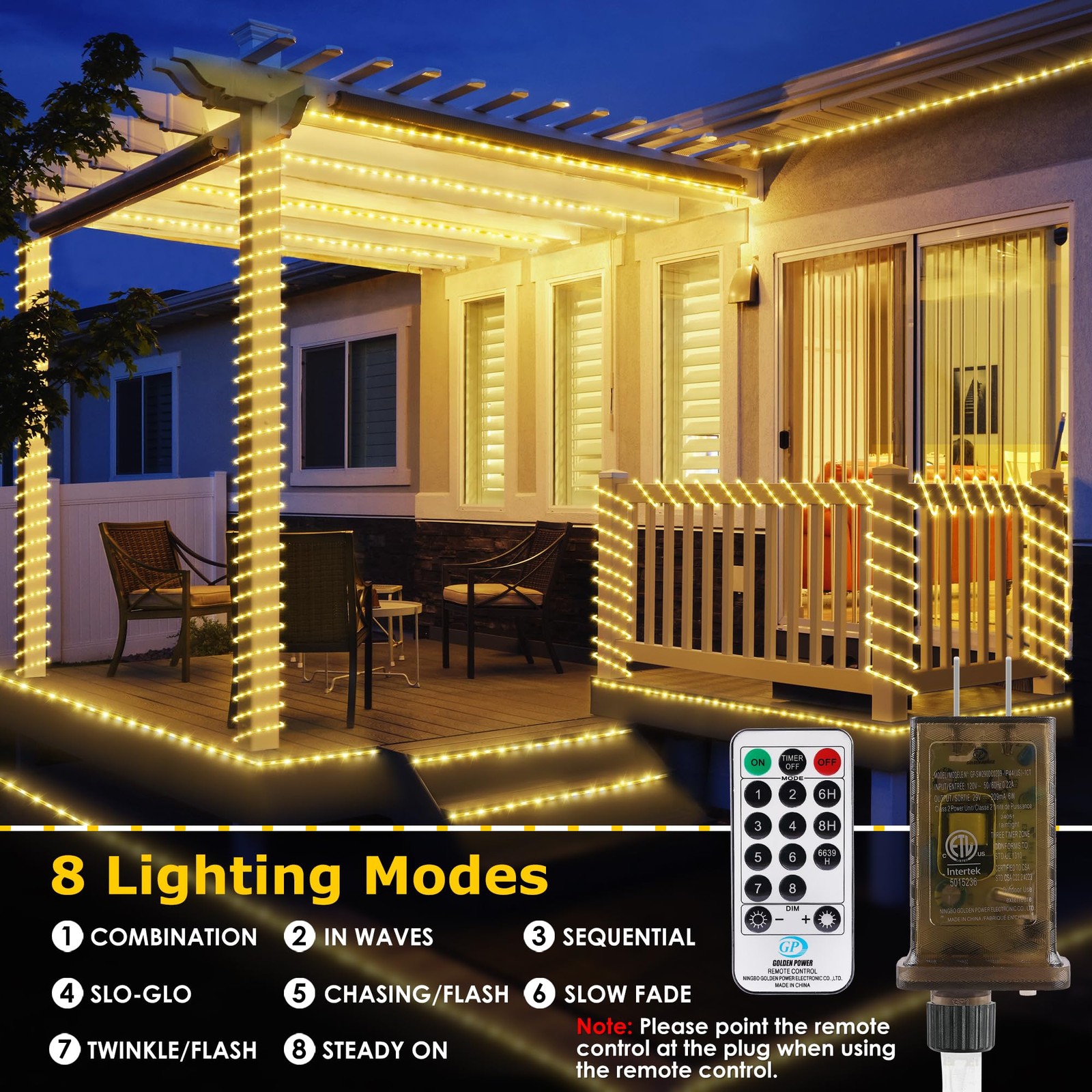 Sign Rope Lighting 66FT 800 LED Connectable Rope Lights for Outside with Plug - Warm White ...