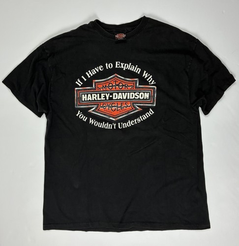 1990s Harley-Davidson Black T-Shirt Single Stitch House of Harley Milwaukee