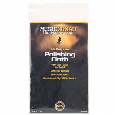 Music Nomad All Purpose Edgeless 100% Pure Flannel Non-Treated Polishing Cloth