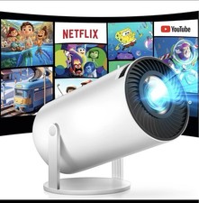 4K UHD Mini Smart Beamer 5GWiFi Heimkino Projektor LEDBluetooth Android 1080P