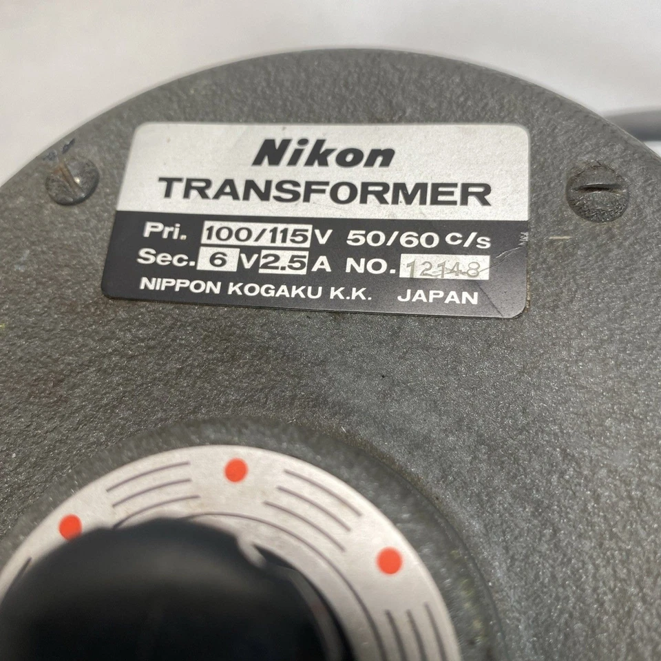 Transformador Nikon Vintage 100/115 V Nº Enciende foto o microscopio 12148 Foto 2 de 4
