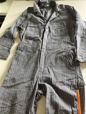 Vtg Sears Work Leisure Work Suit Coveralls Men Sz 44R Fisher