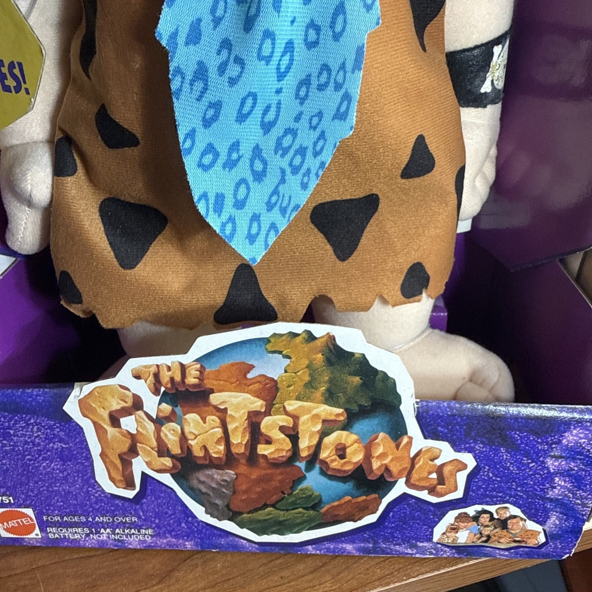 Vintage 1993 Mattel The Flintstones Talking Fred Flintstone Brand