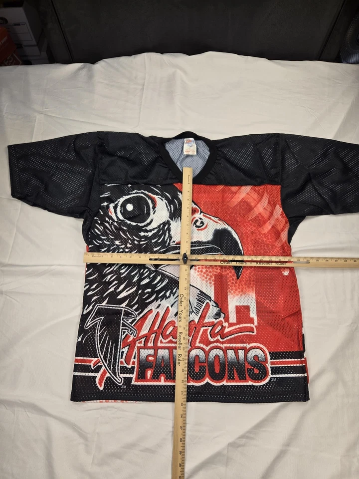 Camiseta deportiva grande de malla de fútbol americano de la NFL de los Atlanta Falcons para hombre CCM poliéster Foto 3 de 4