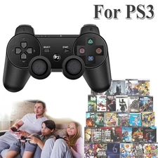 Pack BLACK Wireless Bluetooth Video Controller For PS 3 Playstation 3 Gamepad🕹️