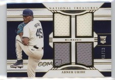 2024 Panini National Treasures Game Gear Swatches Quad 40/99 Abner Uribe 1i3m