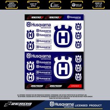 HUSQVARNA STICKERS, MOTOCROSS STICKERS, STICKER SHEET, MX STICKERS #ZTSS-HUS-07