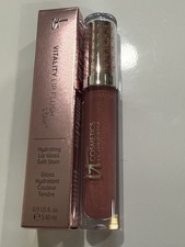 It Cosmetics Vitality Lip Flush Stain Lip Softening Gloss In Soft Sweet Rose