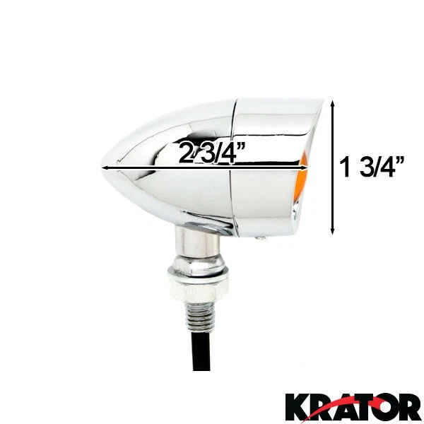 Хромированные указатели поворота для Harley Davidson Dyna Glide Wide Glide FXDWG FXWG - Изображение 4 из 4