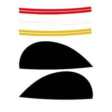 Car Headlights Eyebrows Eyelids Cover Eyelash Head Light Lamp Stickers for 6533