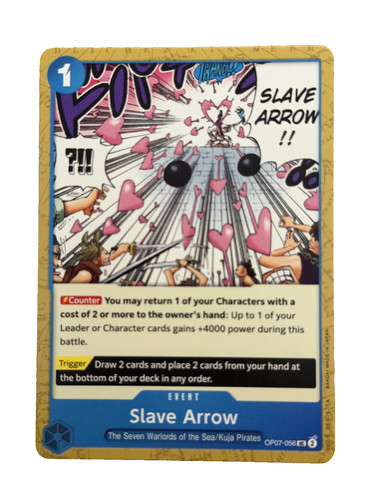 New: One Piece CCG Slave Arrow OP07-056 500 Years in the Future Regular Uncommon
