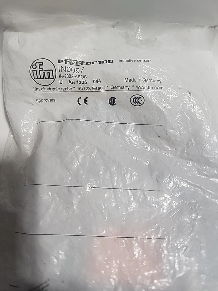 EFECTOR IFM IN-2002-ABOA-IN0073 2-WIRE AC/DC INDUCTIVE SENSOR 2mm Range IN0097 - Image 3 of 4