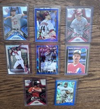 Topps/Bowman Chrome Donruss Numbered SP Auto Lot (8 Cards)