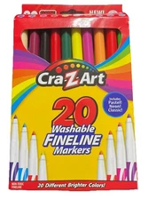 Cra-Z-art 20Washable Fineline Markers Classic,Neon,Pastel Colors Crafts,Kids.