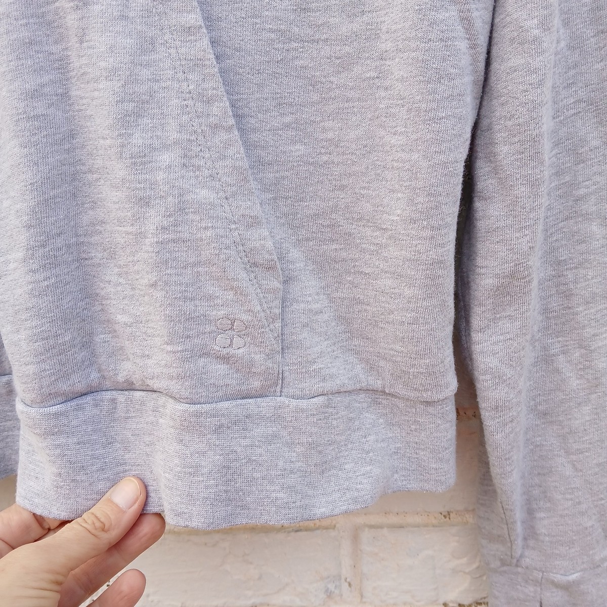 Sweaty Betty After Class Gray Pullover Hoodie Small View 4