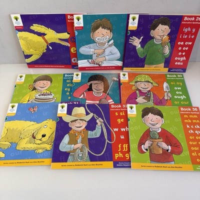 9 x Phonics Book Bundle Oxford Reading Tree, Biff Chip Ex School Library Books