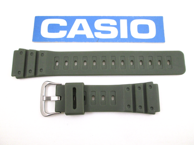 Genuine Casio MQ550 MQ-550CW green resin watch band 20mm lug