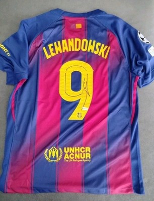 [正規品] FCバルセロナ ユニフォーム #9 LEWANDOWSKI Robert Lewandowski Signed FC Barcelona Home Jersey Autographed 9