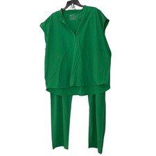 NWT Figs Womens Scrub Set Fionlite Rafaela Top Livingston Pants Green - XXLarge