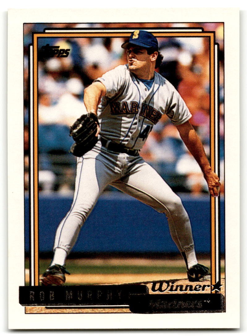 1992 Topps #706 Rob Murphy Gold Winners Seattle Mariners