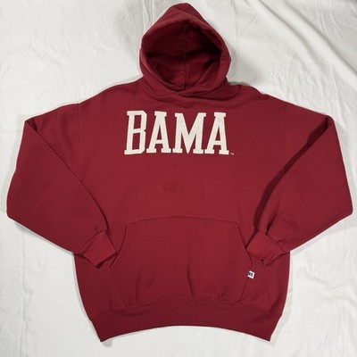 Vintage Russell Athletic Alabama Crimson Tide BAMA Hoodie XL USA Made 80s