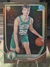 2025-26 Bowman Basketball Chrome #BCV-28 Hugo Gonzalez Reptilian Refractor RC