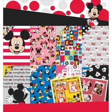 EK Success Disney Paper Pad 12"X12" 36/Pkg-Mickey & Friends 12 Designs/3ea