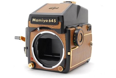 【NMINT】Mamiya M645 1000S Golden Lizard Limited Body AE Prism Finder From Japan