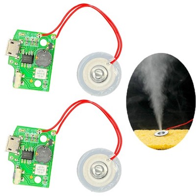 2 Pack Atomization Disc mist maker Ultrasonic 1.4 x 0.7 x 0.3 in, green 