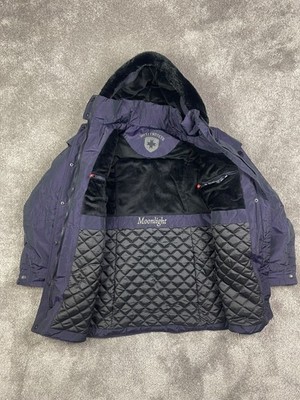 Wellensteyn Jacke Winterjacke Parka Gr. XL 42 Damen Lila Schwarz Schimmernd Warm
